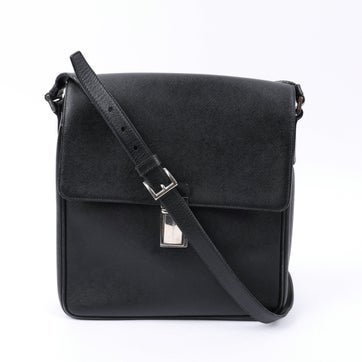 Saffiano Lux Leather Messenger Bag