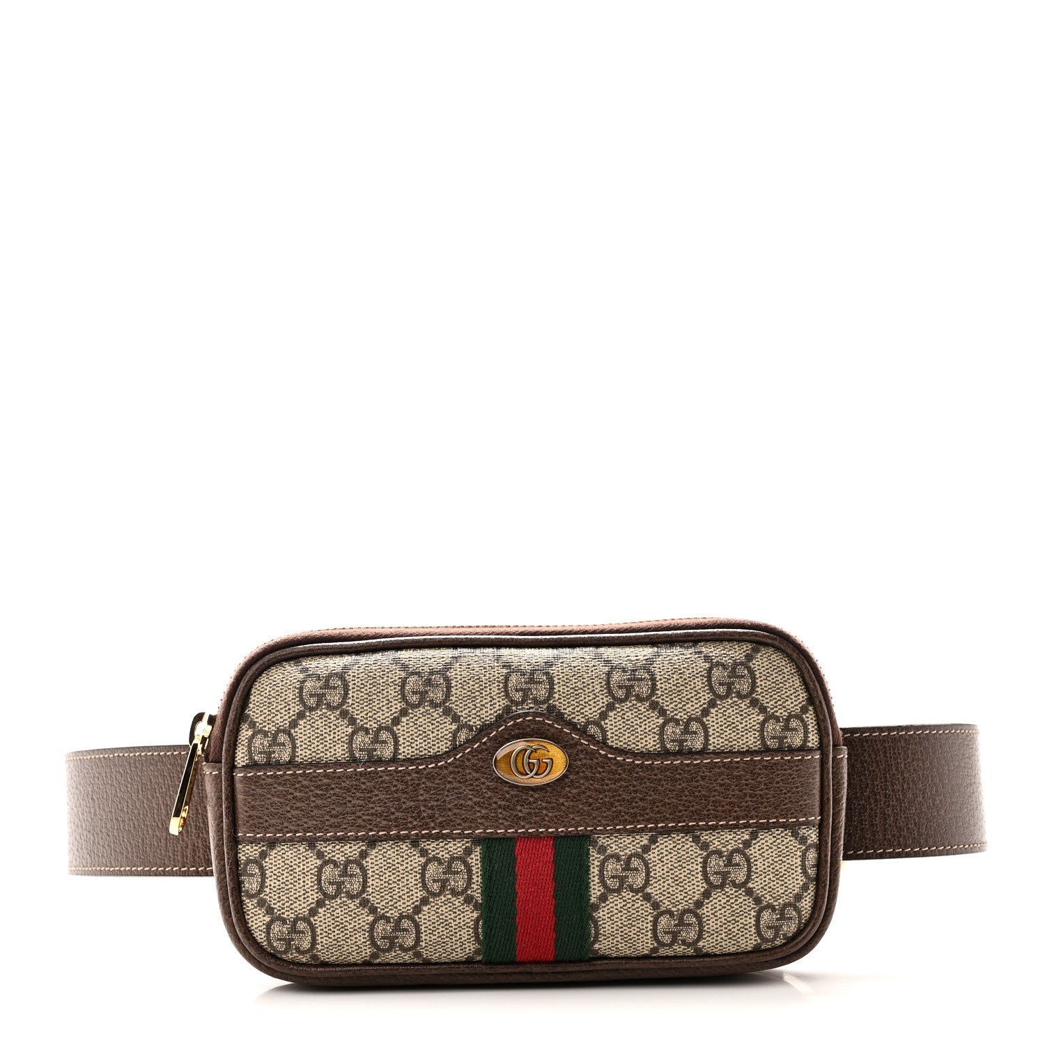 Gucci GG Supreme Monogram Ophidia Belted iPhone Case 75 30 Dark Brown