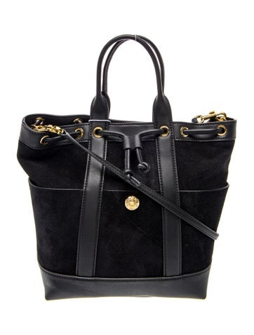 Suede Top Handle Bag
