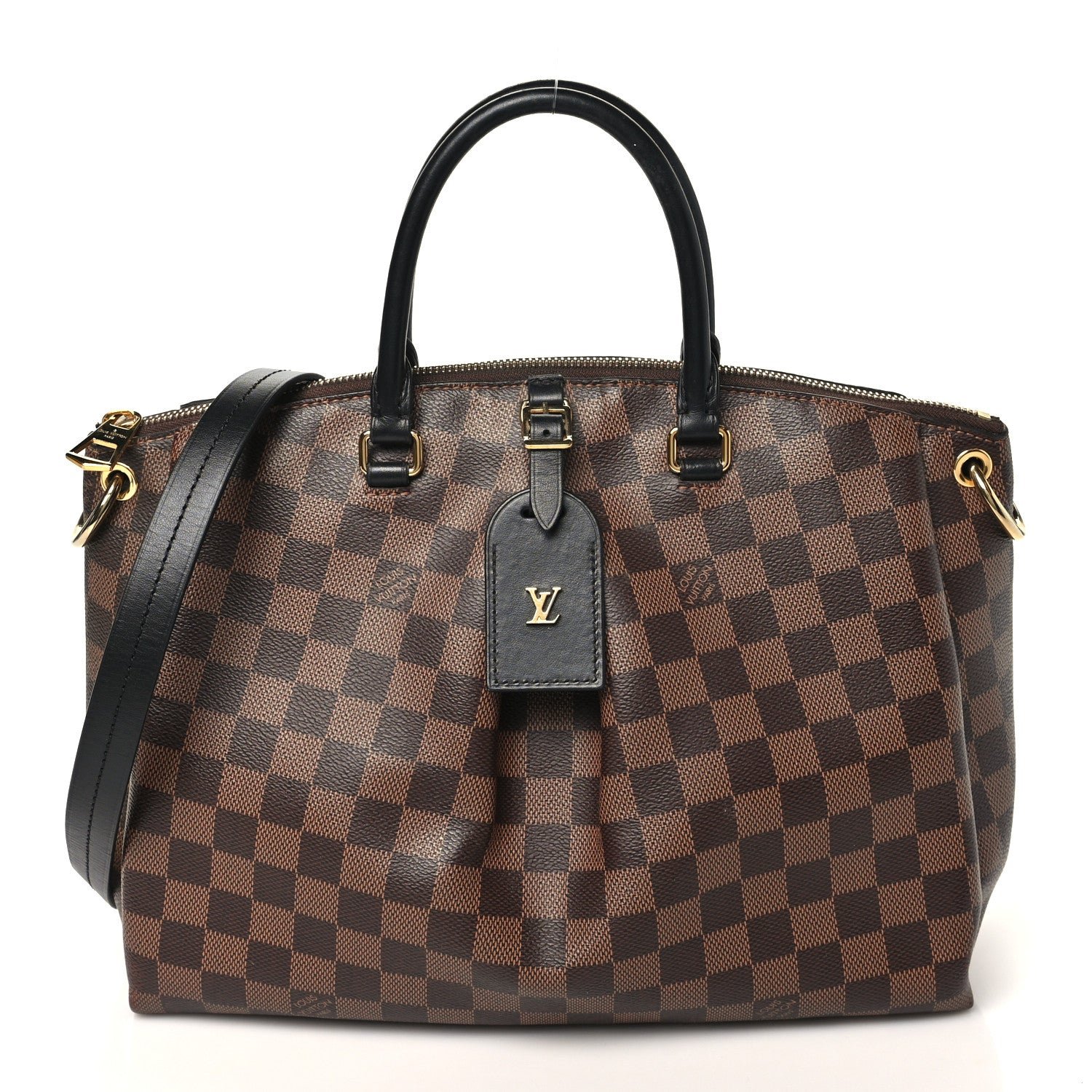 Louis Vuitton Damier Ebene Odeon Tote MM Black