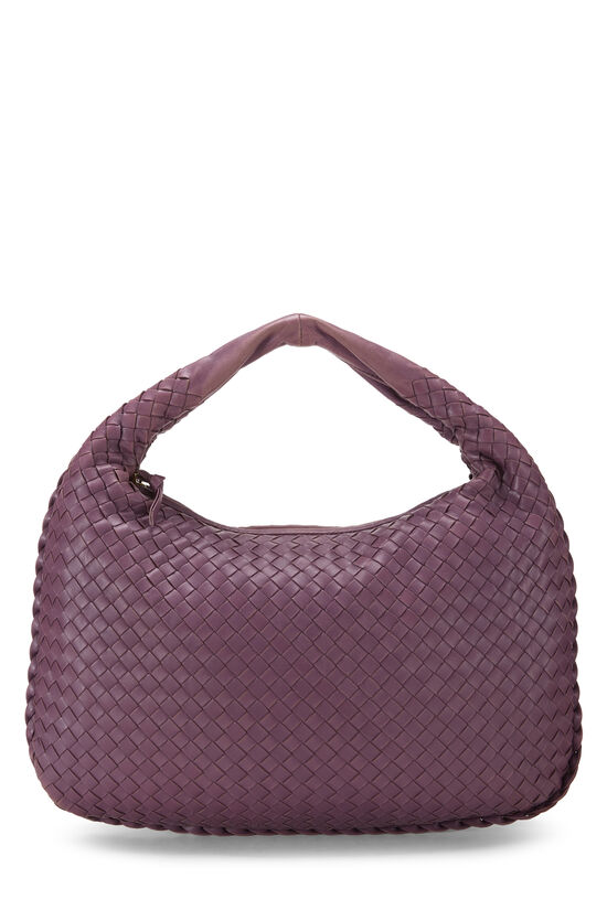 Bottega Veneta Purple Intrecciato Veneta Hobo Medium