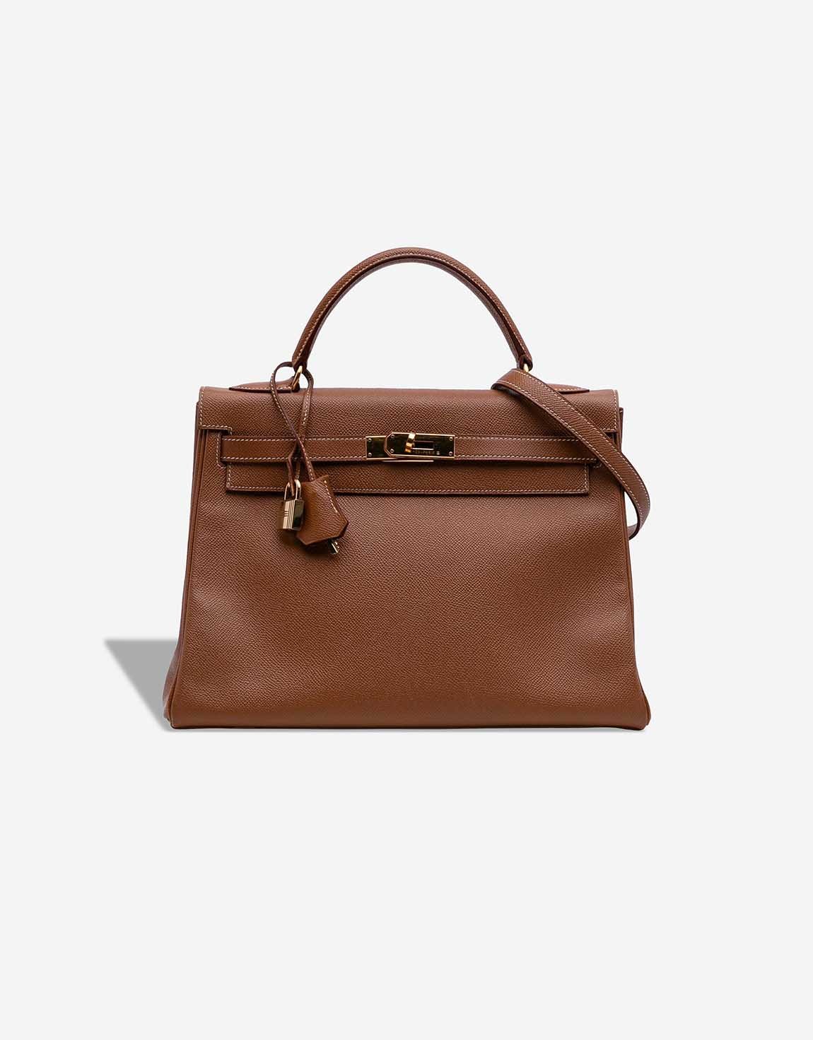 Hermes 
		Kelly 32 Courchevel Noisette    