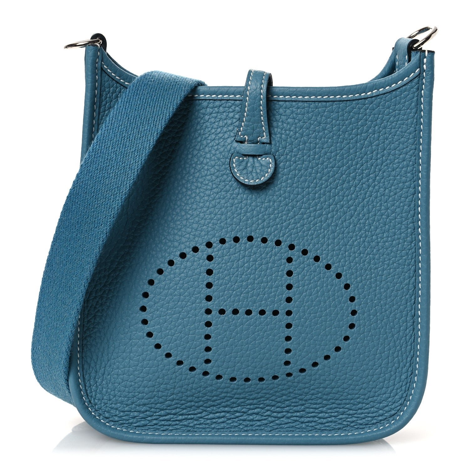 Hermes Hermes Taurillon Clemence Evelyne TPM New Blue Jean
