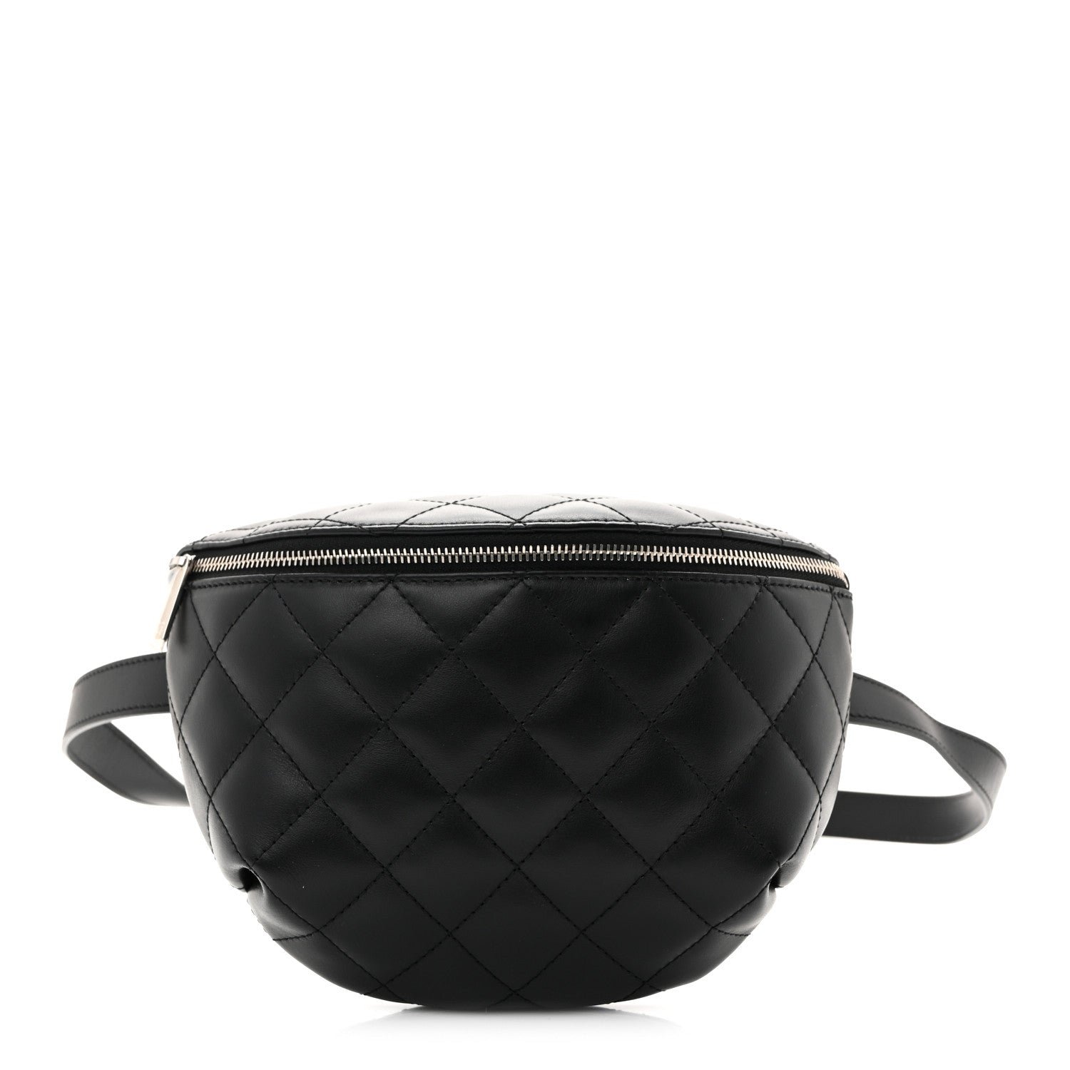 Chanel Calfskin Quilted Waist Belt Bag Black
