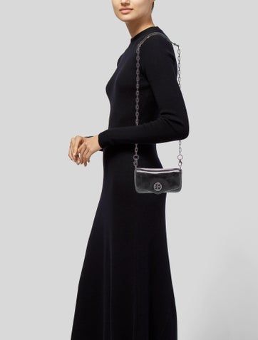 Leather Patent Leather Crossbody Bag Mini