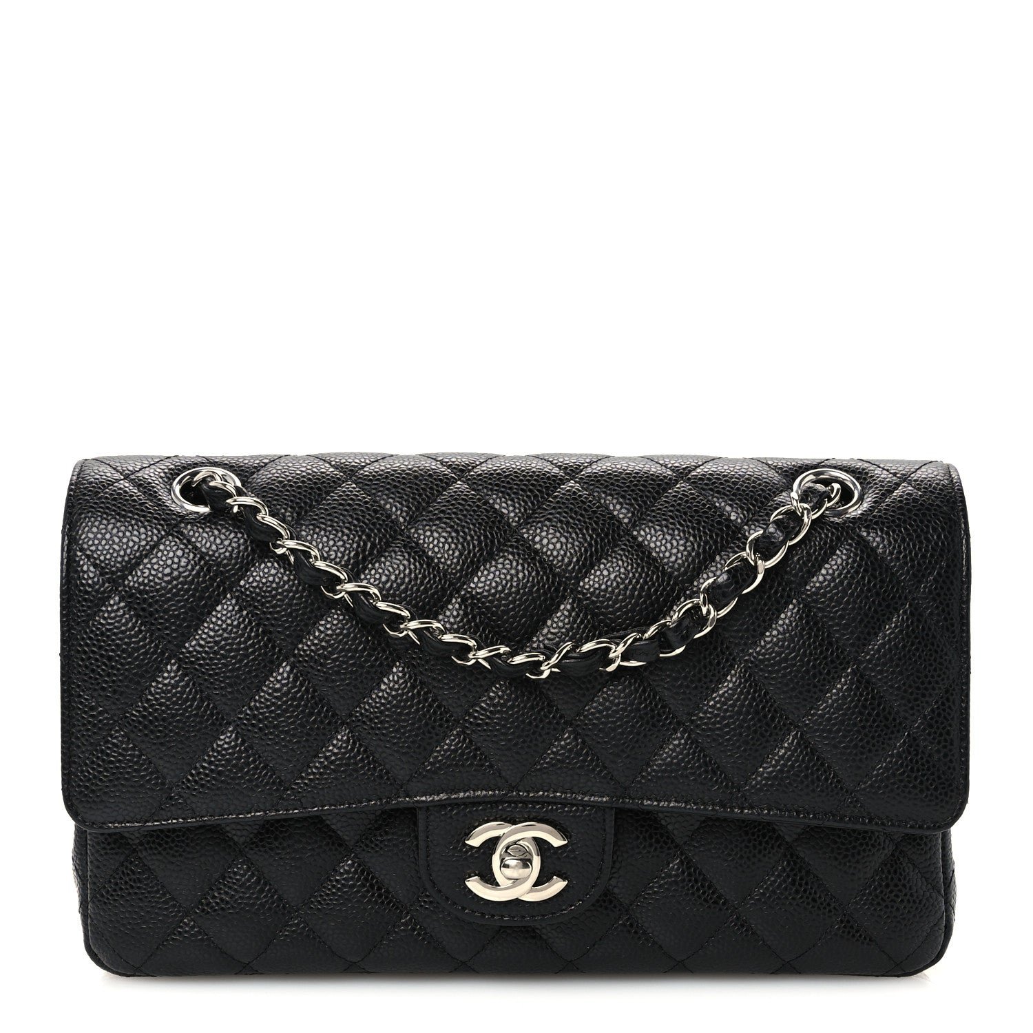 Chanel Caviar Quilted Medium Double Flap Black