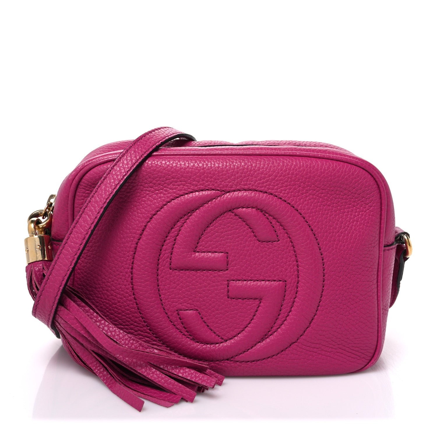 Gucci Cellarius Calfskin Small Soho Disco Bag Bright Bouganville