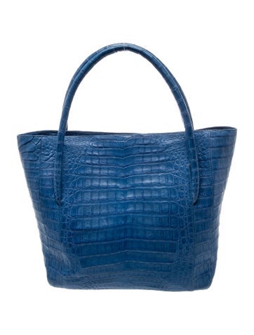 Embossed Leather Top Handle Bag