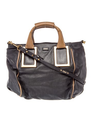 Chloe Leather Ethel Satchel Bag Medium