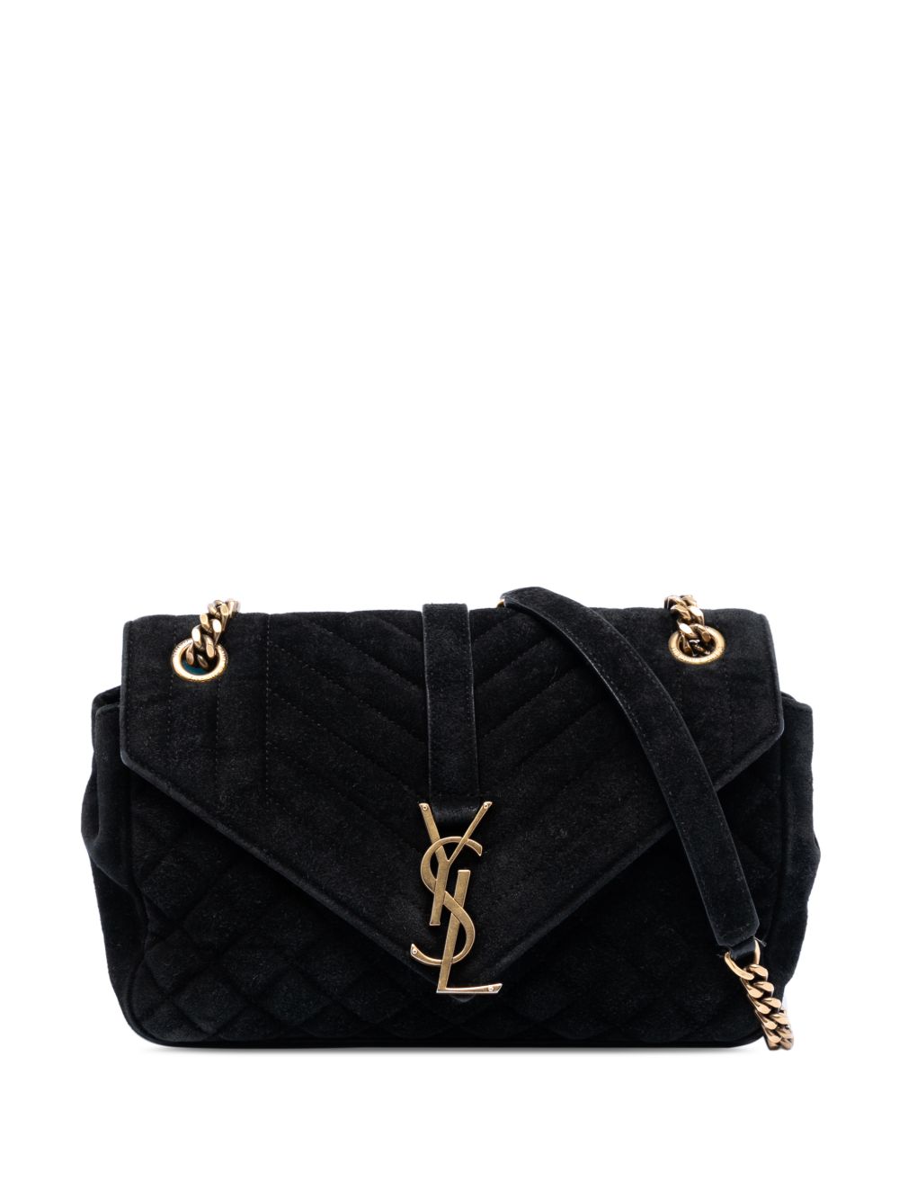 2016 Medium Suede Triquilt Monogram College Bag shoulder bag