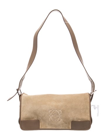 Suede Shoulder Bag Medium Vintage