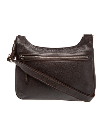 Longchamp Leather Messenger Bag