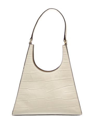 Staud Embossed Leather Top Handle Bag