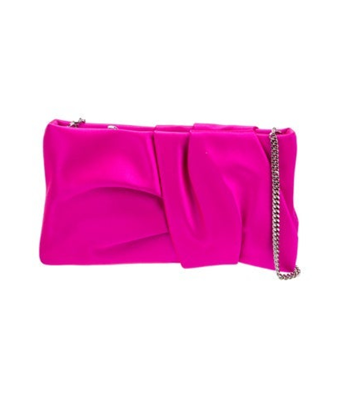 Jimmy Choo Choo Satin Clutch