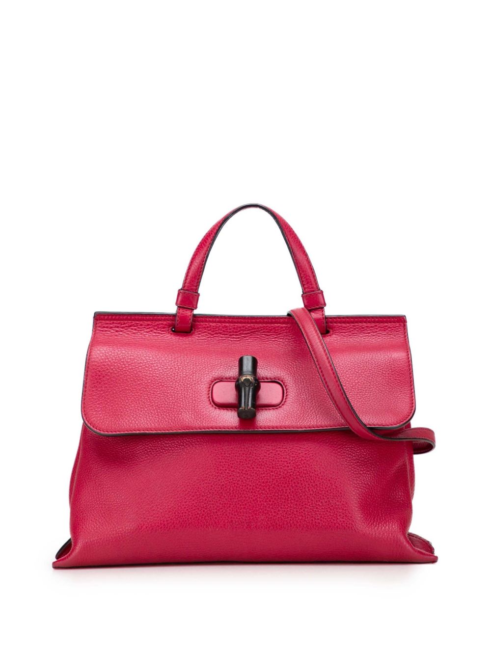 2000-2015 Medium Leather Bamboo Daily satchel