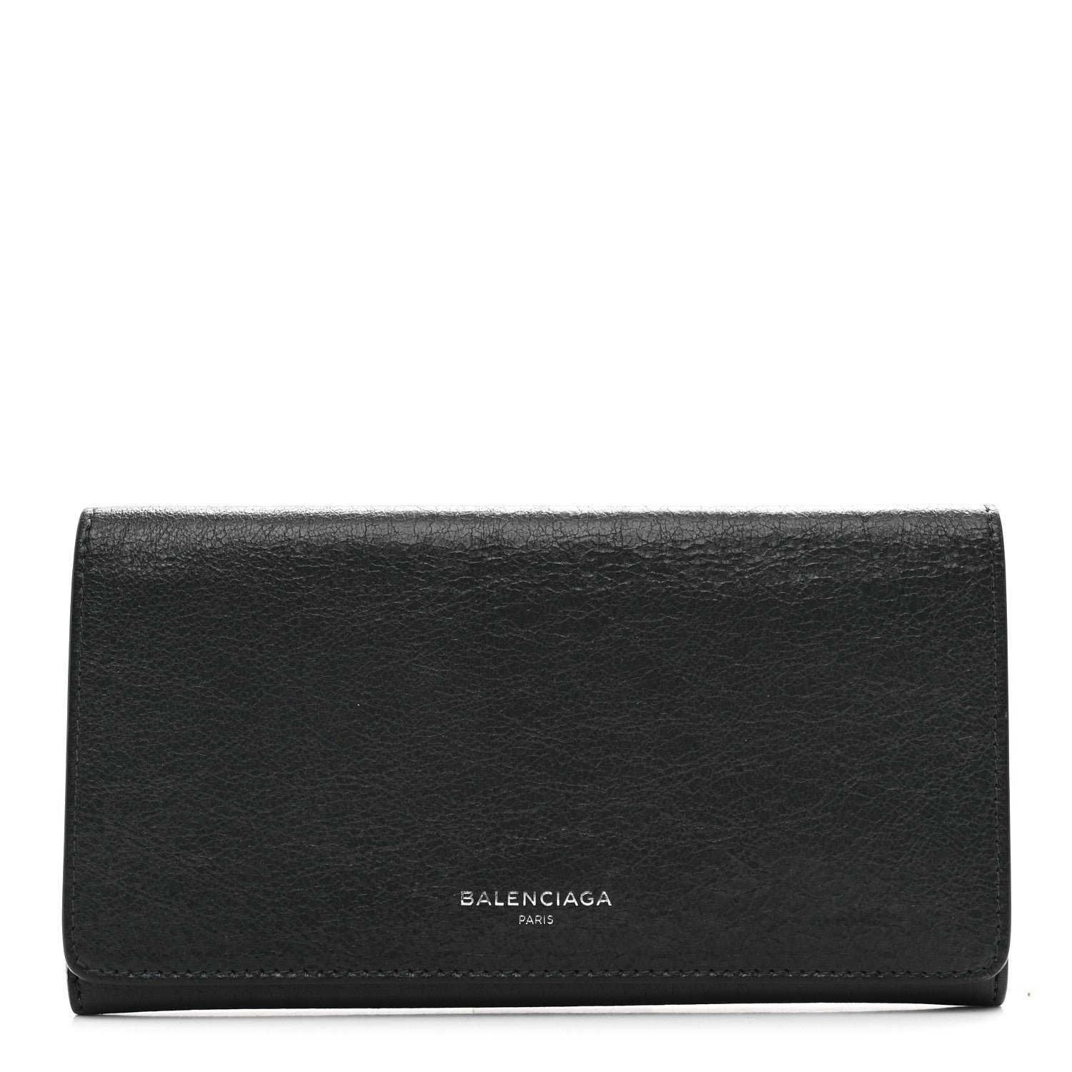Balenciaga Agneau Arena Long Wallet Anthracite
