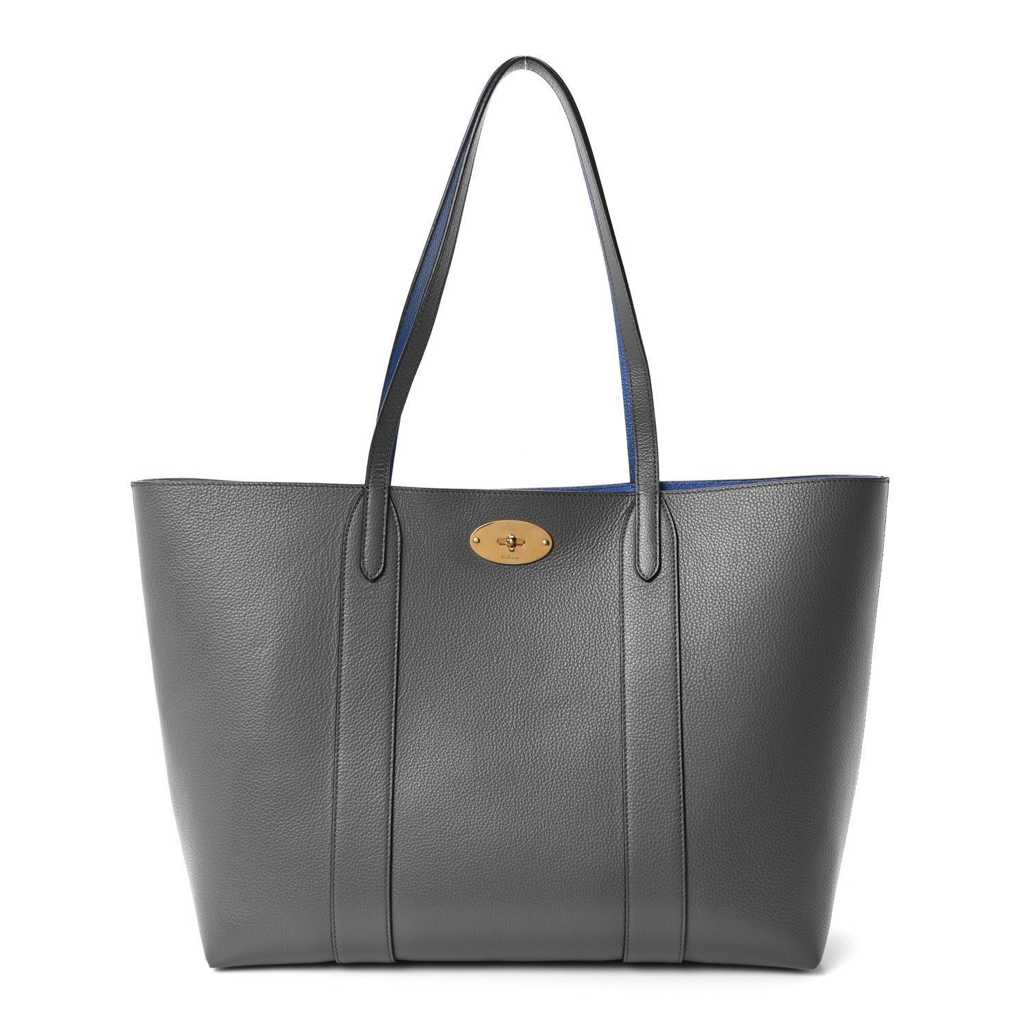 Mulberry Small Classic Grain Bayswater Tote Charcoal