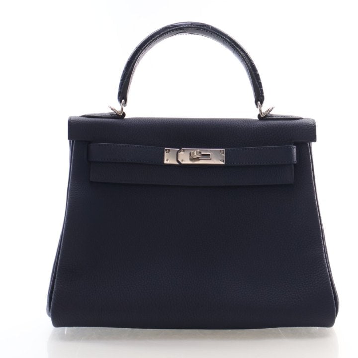 Hermes Bleu Saphir Touch Kelly 28