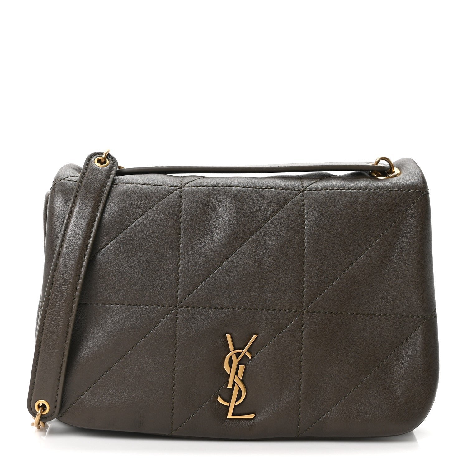 Saint Laurent Lambskin Matelasse Monogram Mini Jamie 4.3 Light Musk