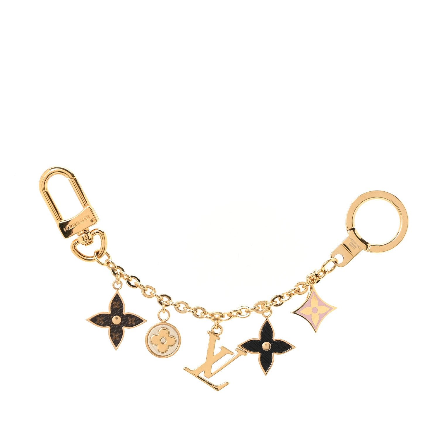 Louis Vuitton Monogram Spring Street Bag Charm Key Holder Gold