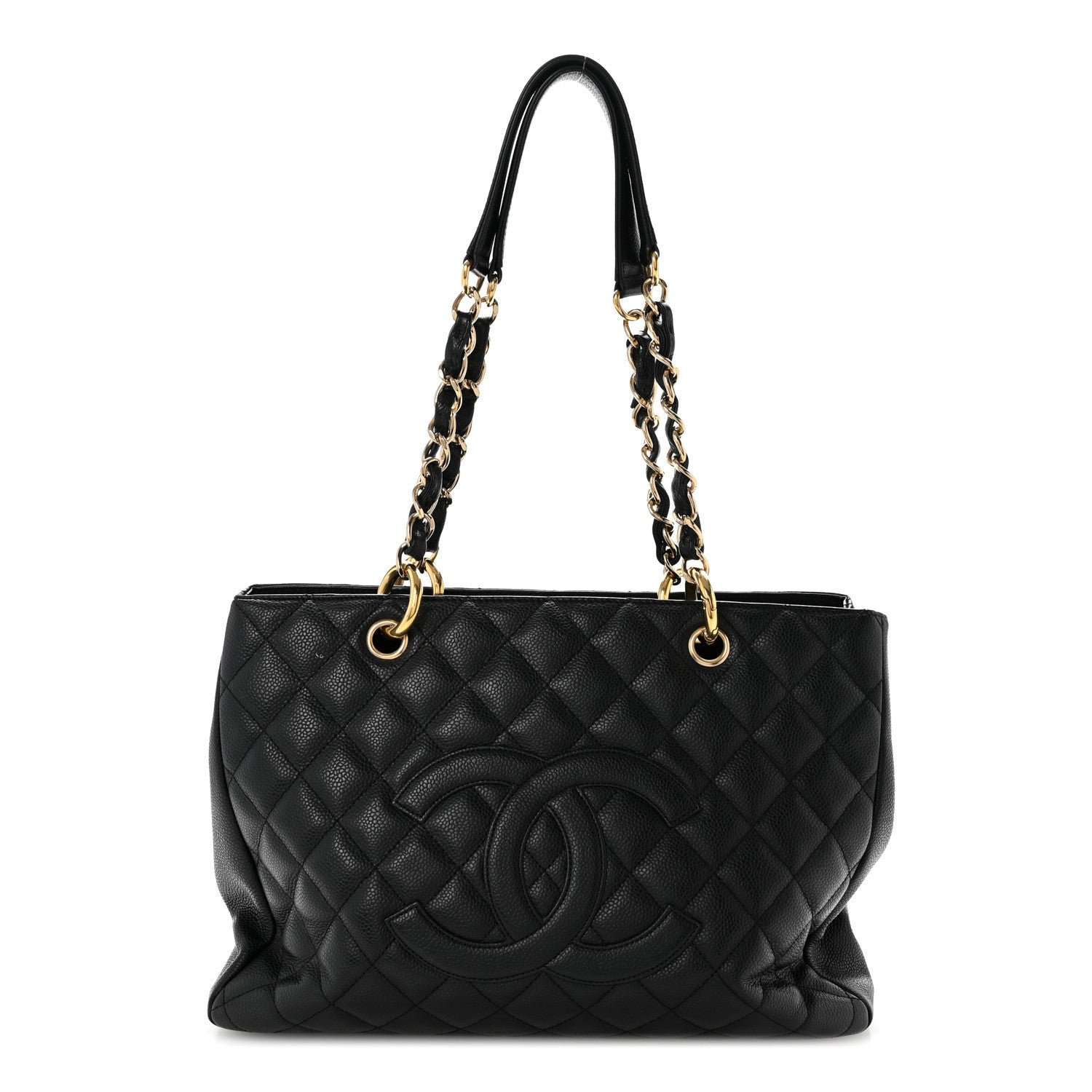 Chanel Caviar Quilted Grand Shopping Tote GST Black