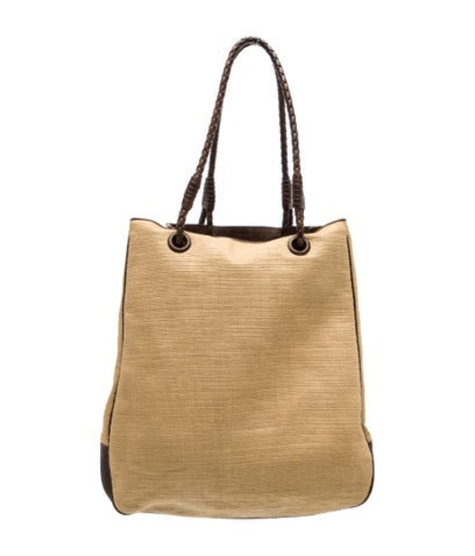 Bottega Veneta Veneta Raffia Shoulder Bag Vintage