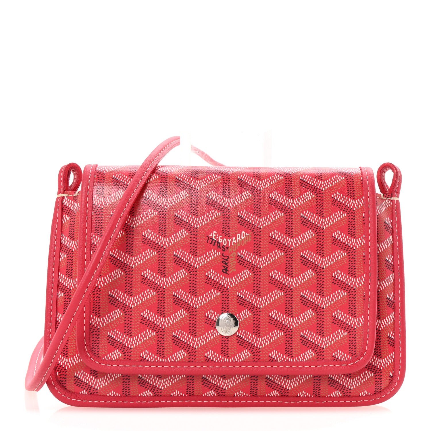 Goyard Goyardine Le Jardin Plumet Wallet Clutch Fuchsia