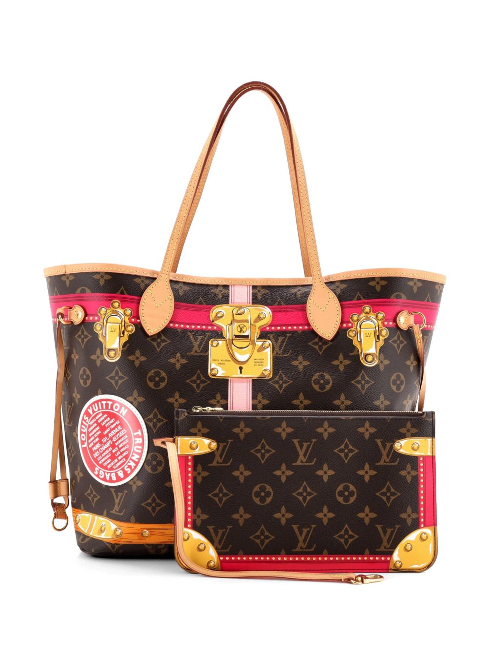 Neverfull NM Limited Edition Summer Trunks Monogram Canvas MM tote bag