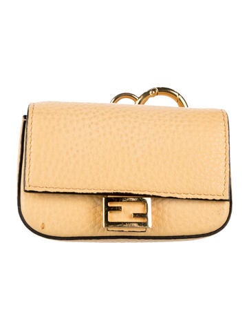 Leather Baguette Charm Nano