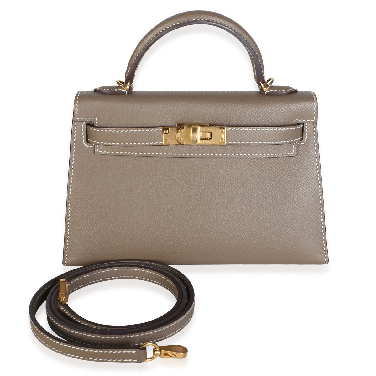Etoupe Epsom Sellier Mini Kelly II 20 GHW
