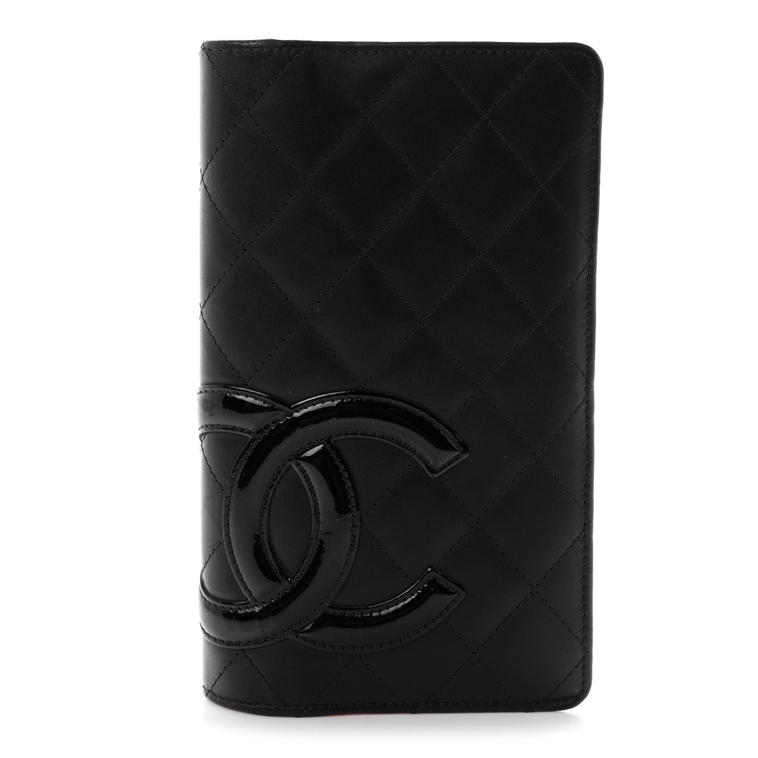 Chanel Calfskin Quilted Cambon Yen Wallet Black