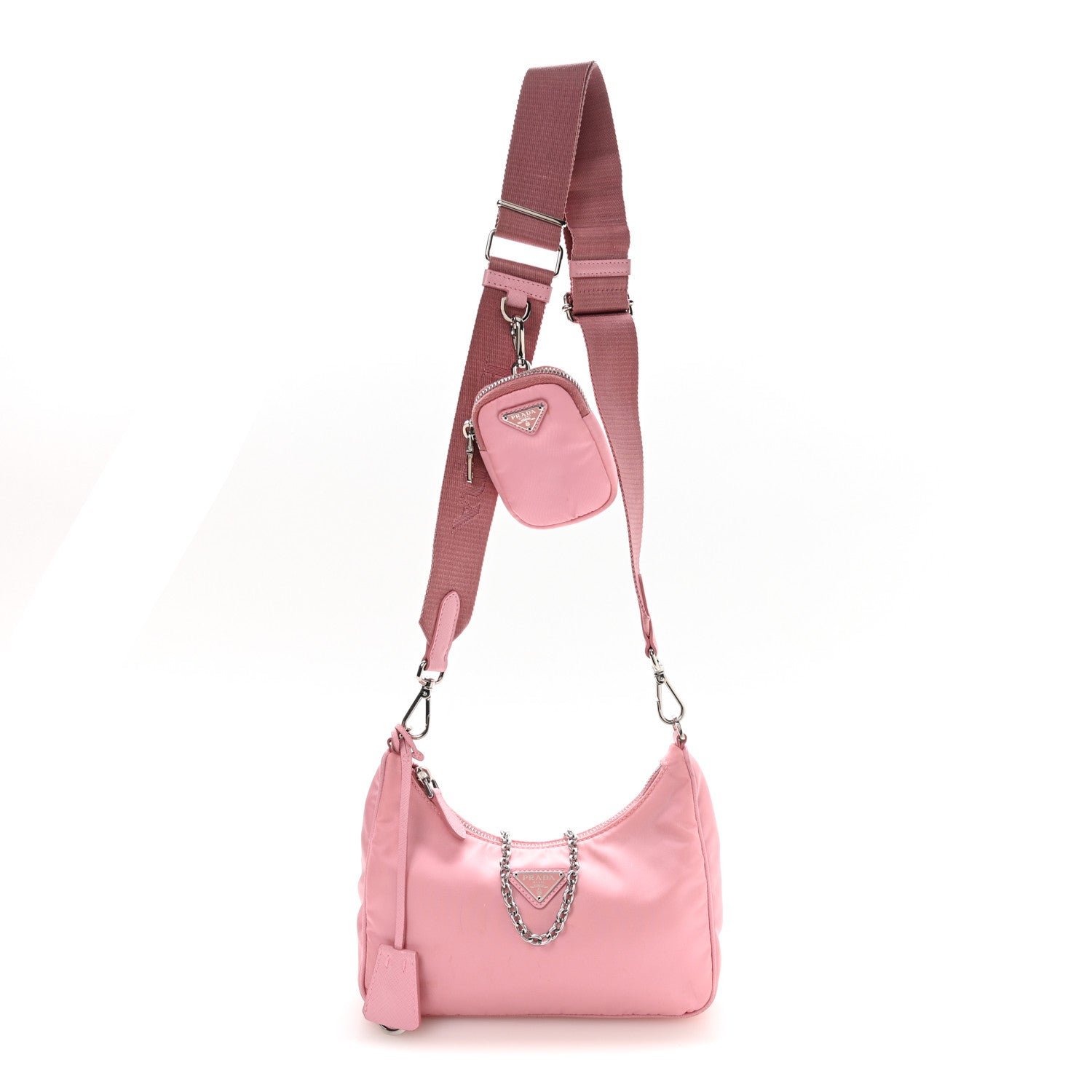 Prada Nylon Re-Edition 2005 Shoulder Bag Alabastro