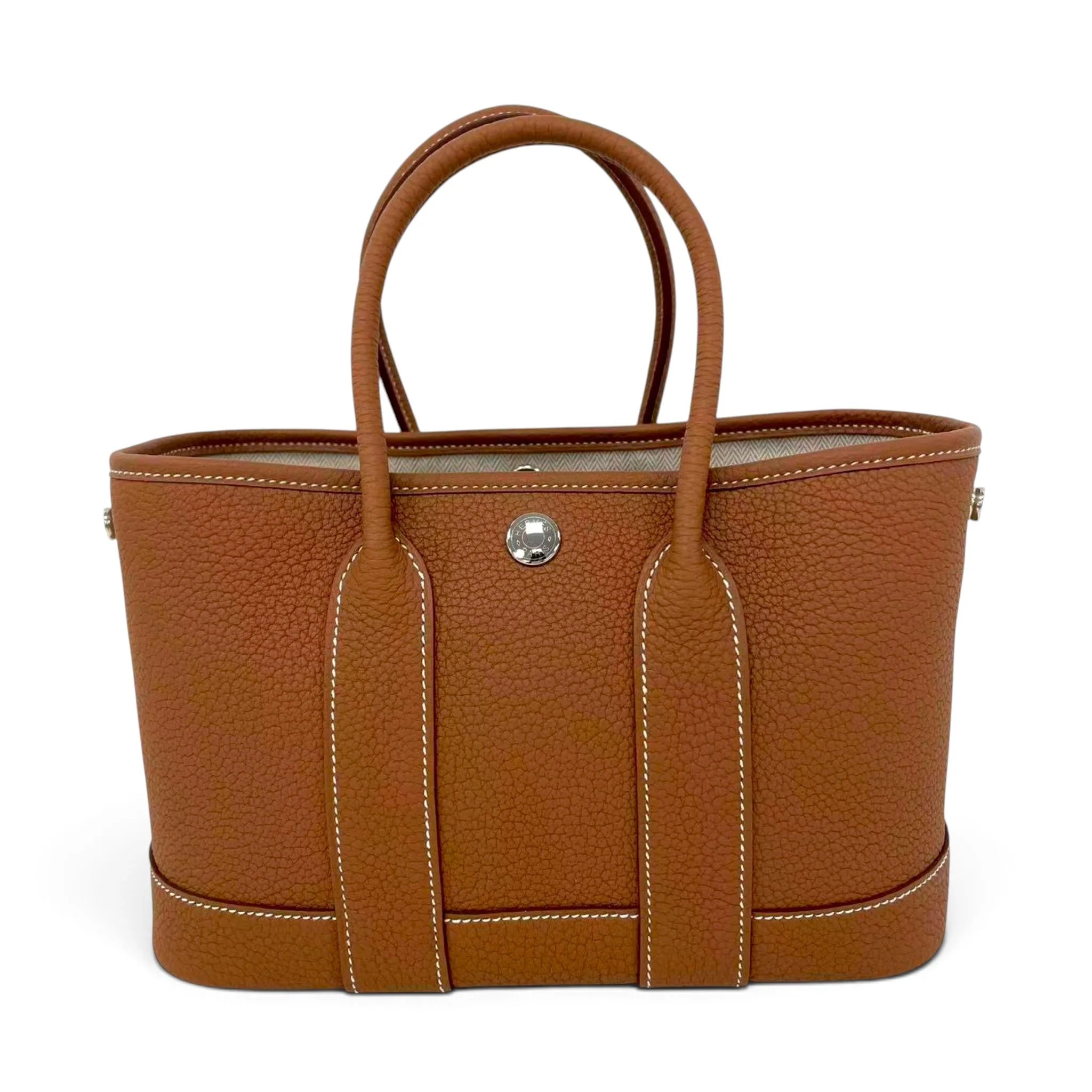 Brand New ( Rank N ) HERMÈS Neo Garden Party 23 Gold (37) Negonda Palladium hardware K (2025)