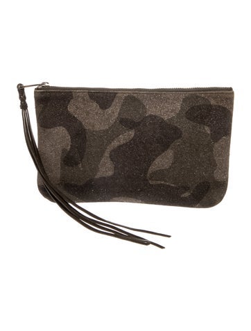 MZ Wallace Suede Clutch