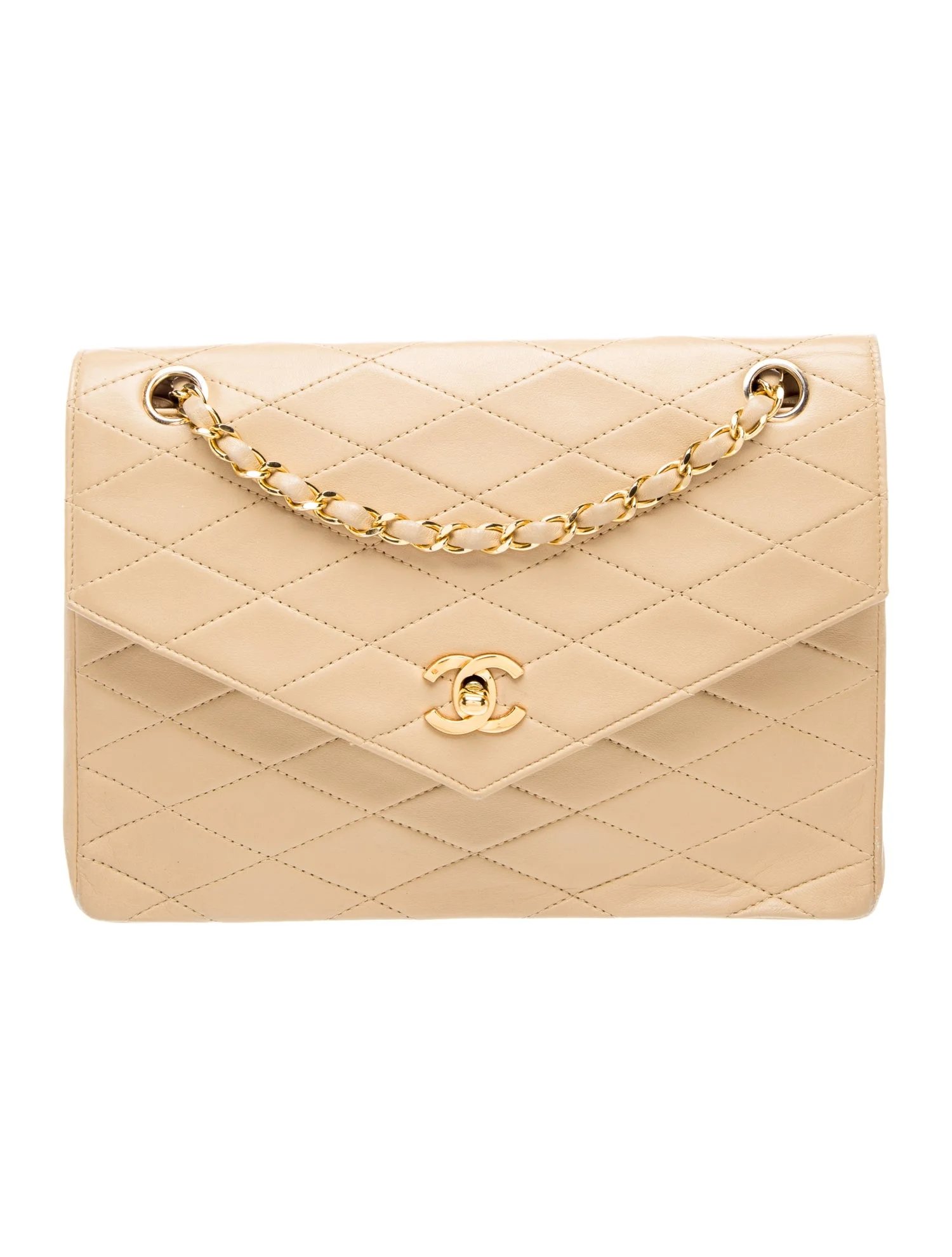 Quilted Chain Flap Bag