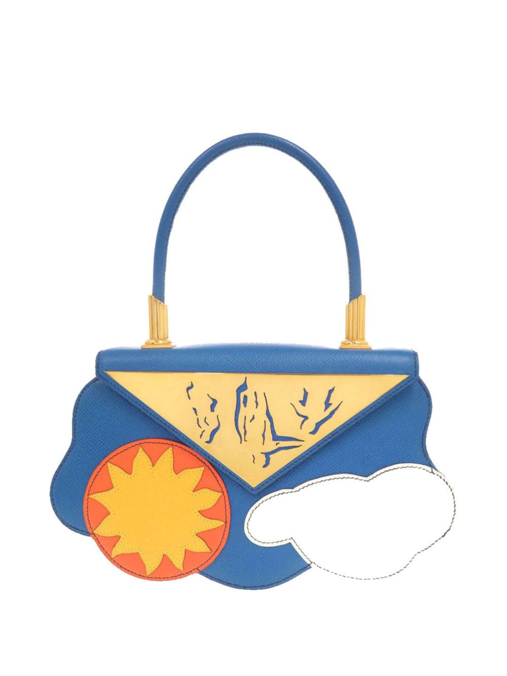 Hermes 1994 Limited Edition Mini Courchevel Sun and Cloud handbag