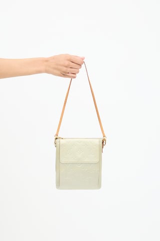 Green Vernis Leather Monogram Mott Bag