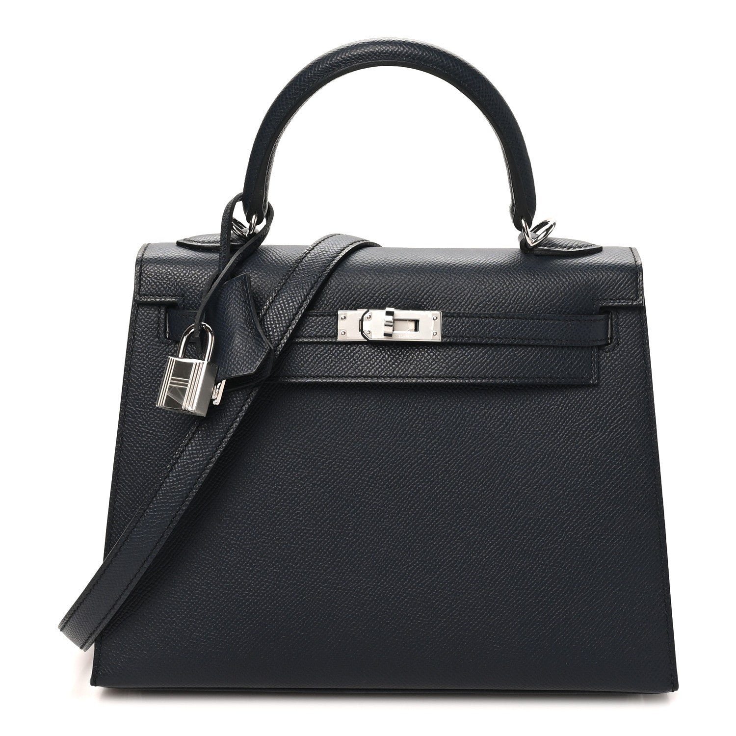 Hermes Epsom Kelly Sellier 25 Bleu Nuit