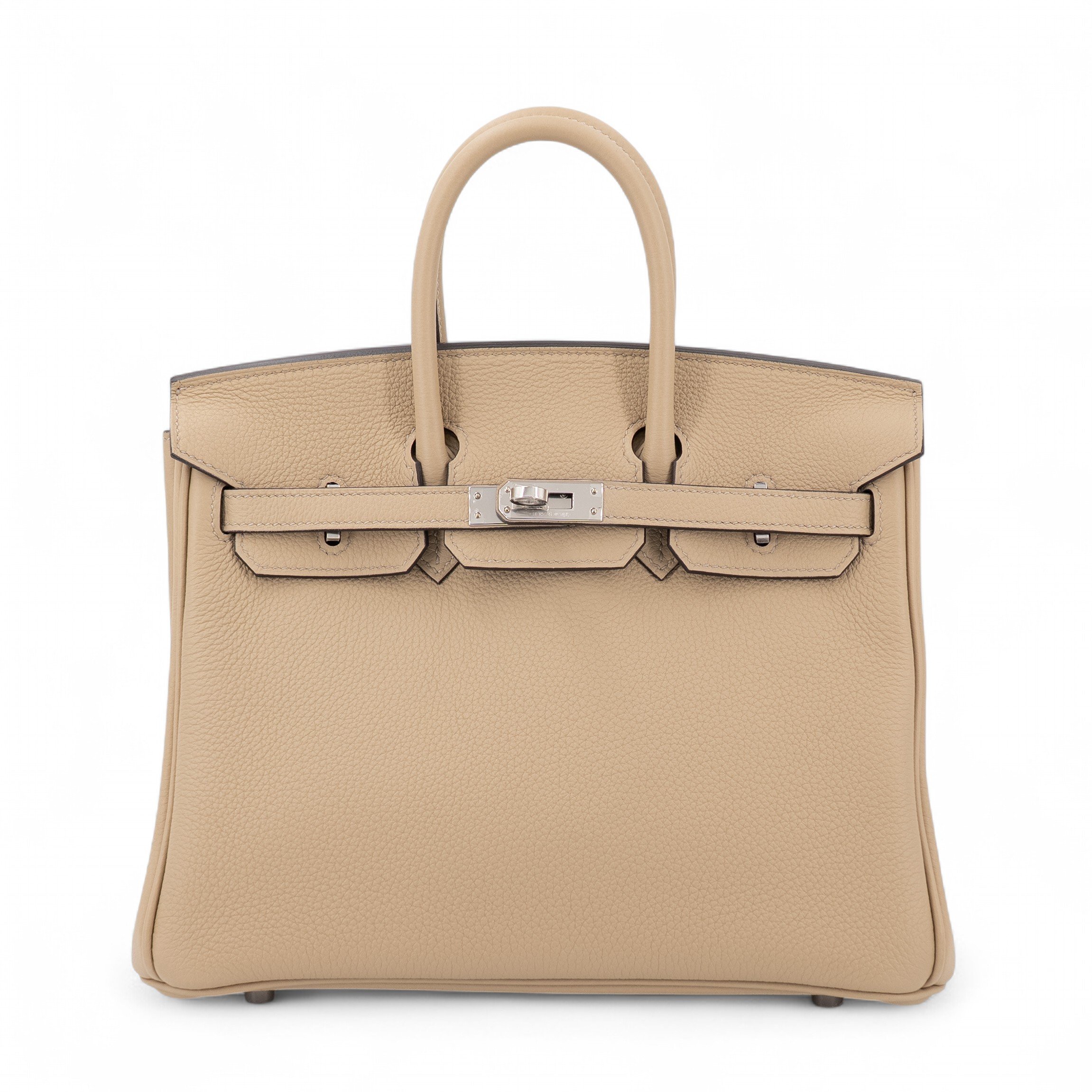 Hermes Brand New ( Rank N )  HERMÈS  Birkin 25 Trench (S2) Togo Palladium hardware K (2025)