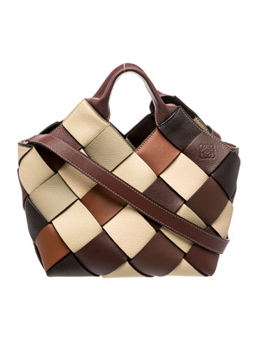 Leather Woven Basket