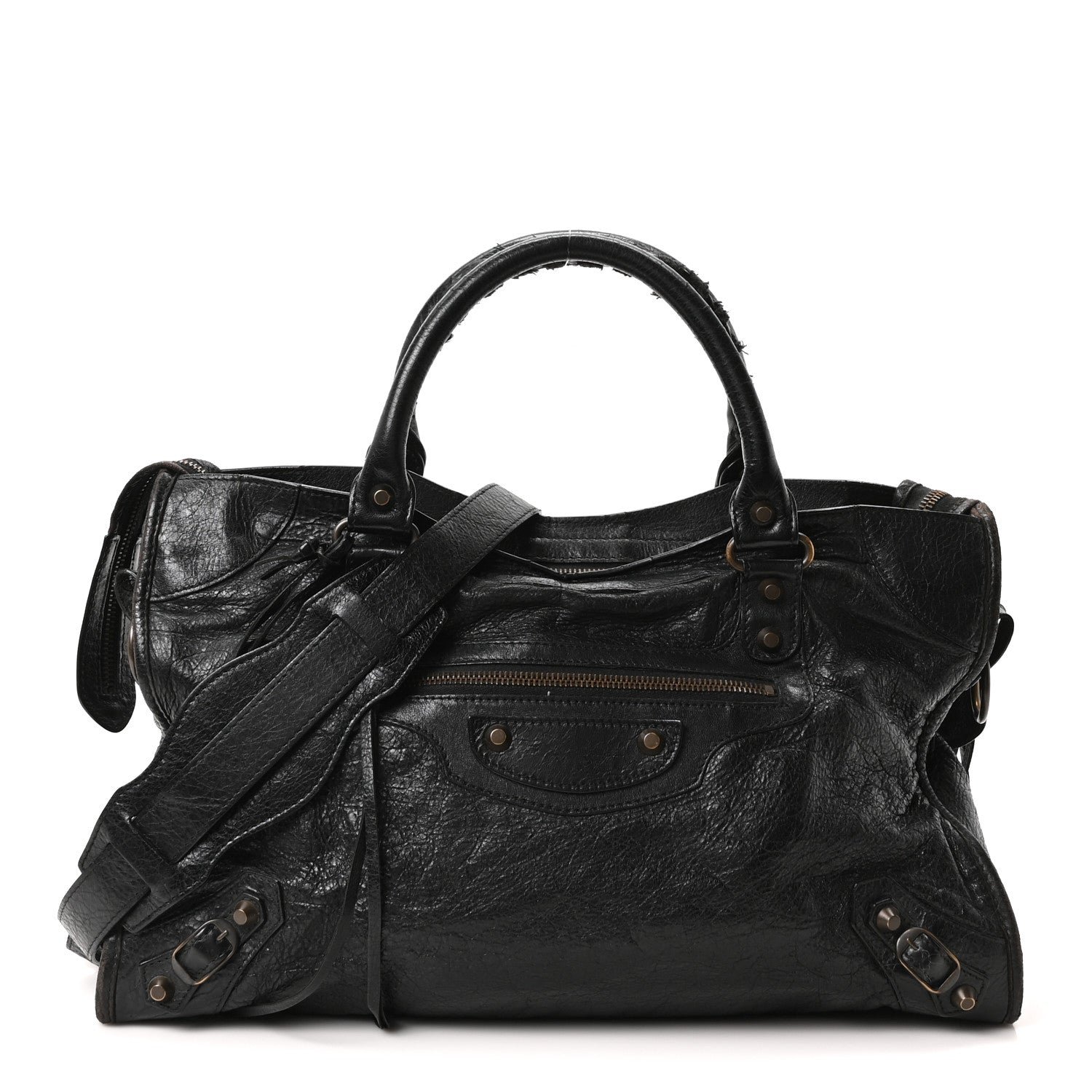Balenciaga Agneau Classic Hardware City Black