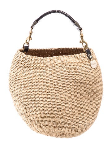 Straw Top Handle Bag