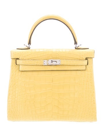 Hermes 2024 Matte Alligator Kelly II Retourne 25