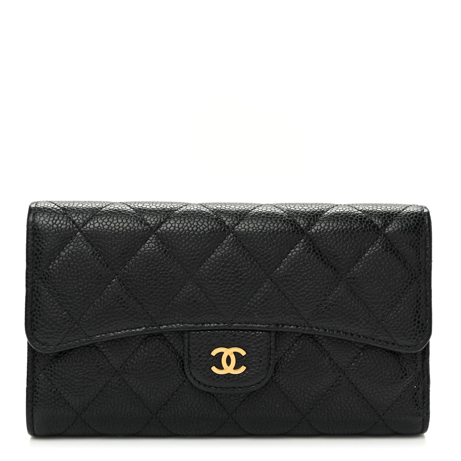 Chanel Caviar Quilted Large Flap Wallet Black
