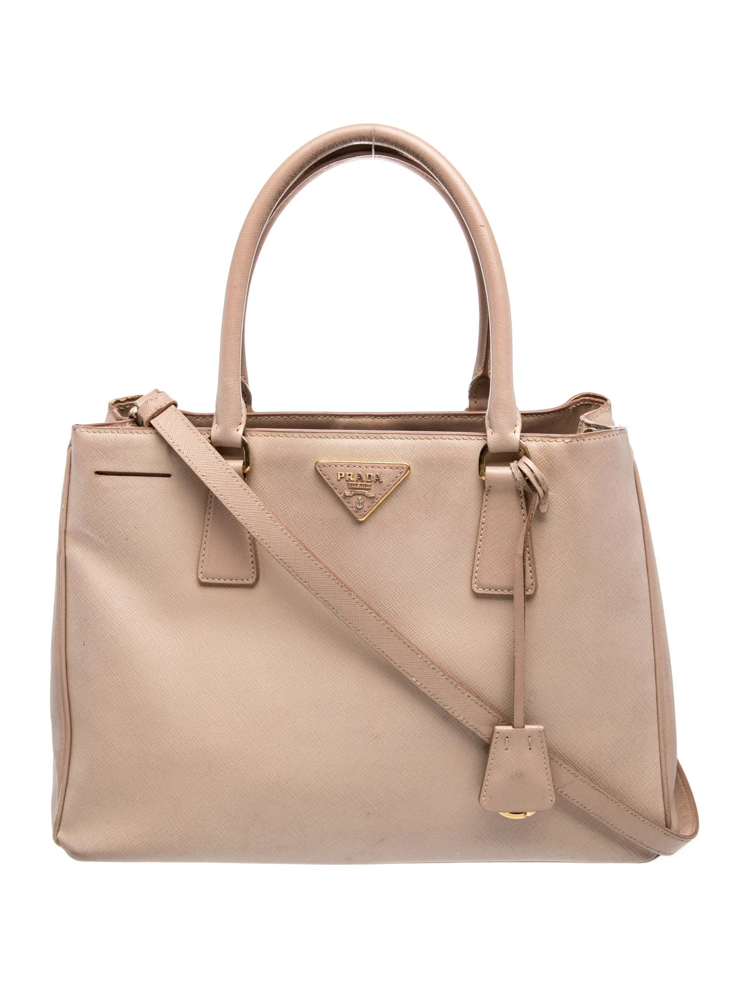Saffiano Leather Top Handle Bag
