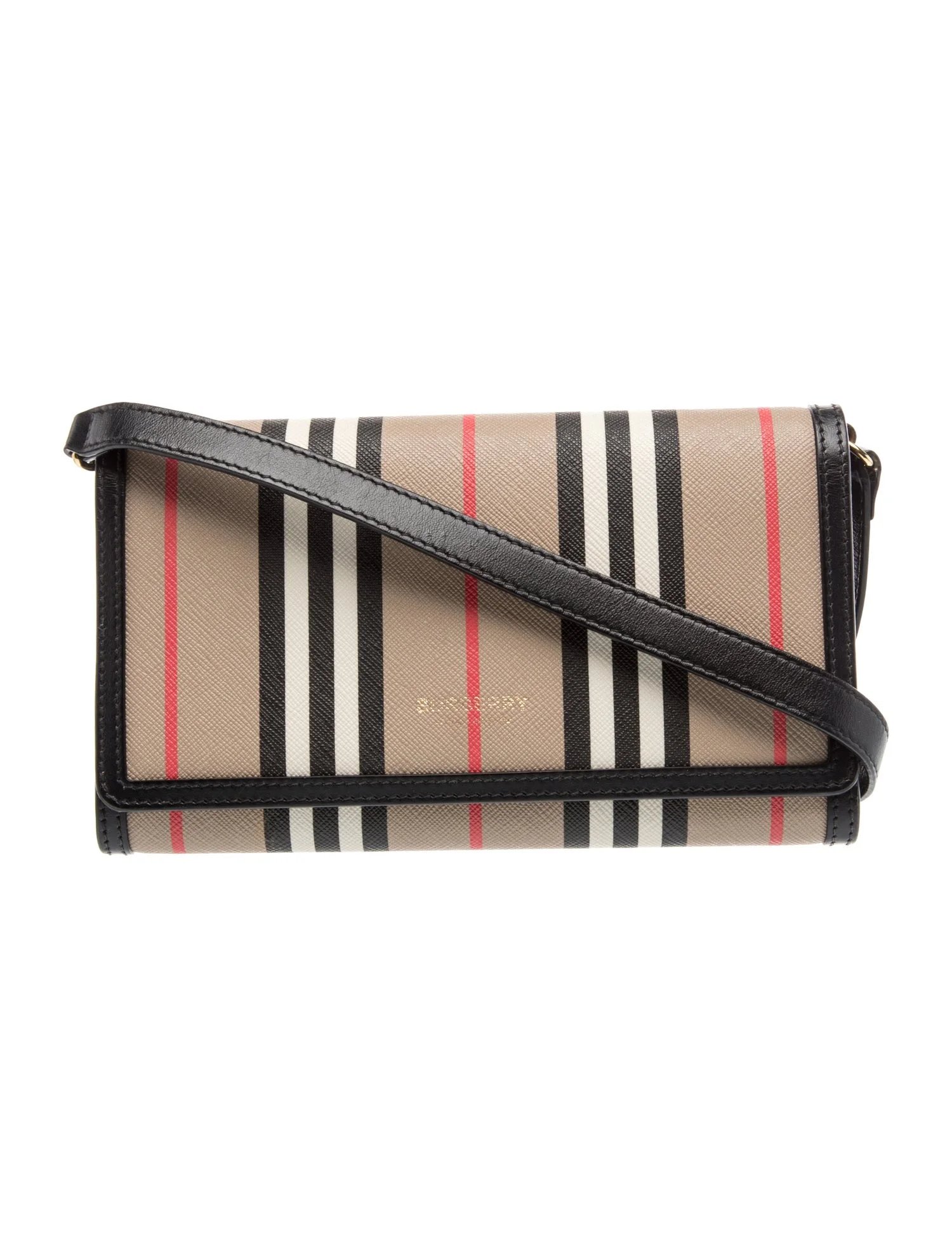 Burberry Icon Stripe Hannah Wallet on Strap
