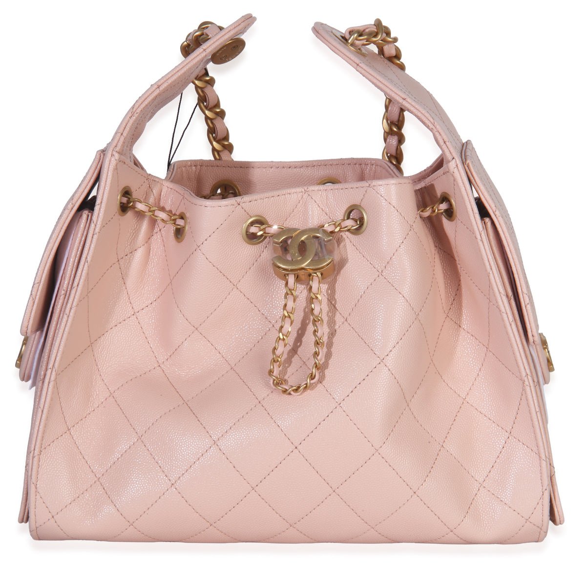26P Pink Quilted Caviar Small Chanel 25 Hobo
