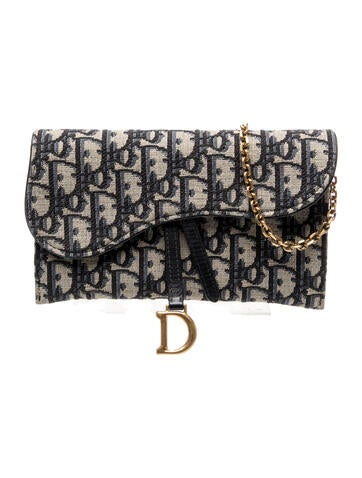 Oblique Jacquard Clutch