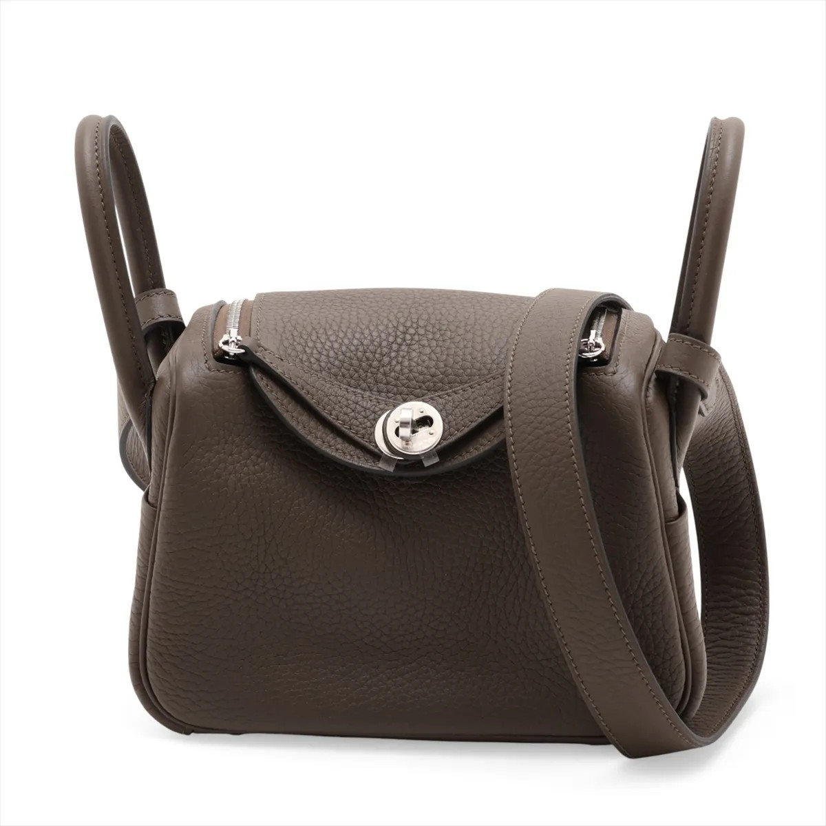 Hermès Lindy mini 20 Taurillon Clemence Wehrroden Silver Metal Fittings