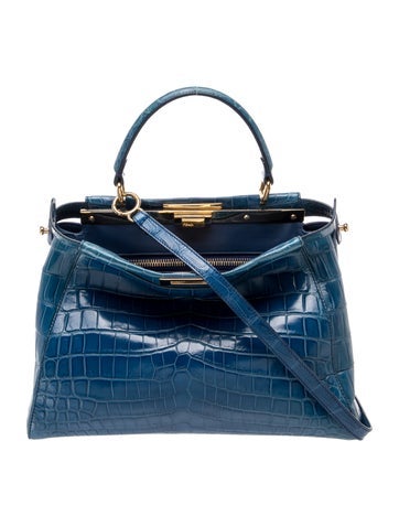Embossed Leather Peekaboo Large